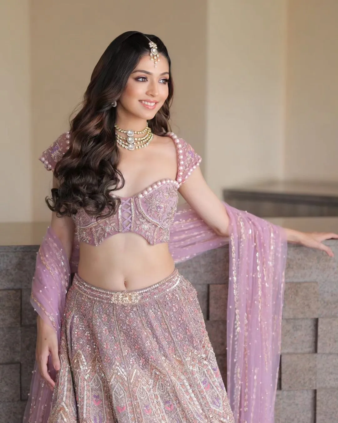 Baby Pink Bollywood Inspired Lehenga Choli