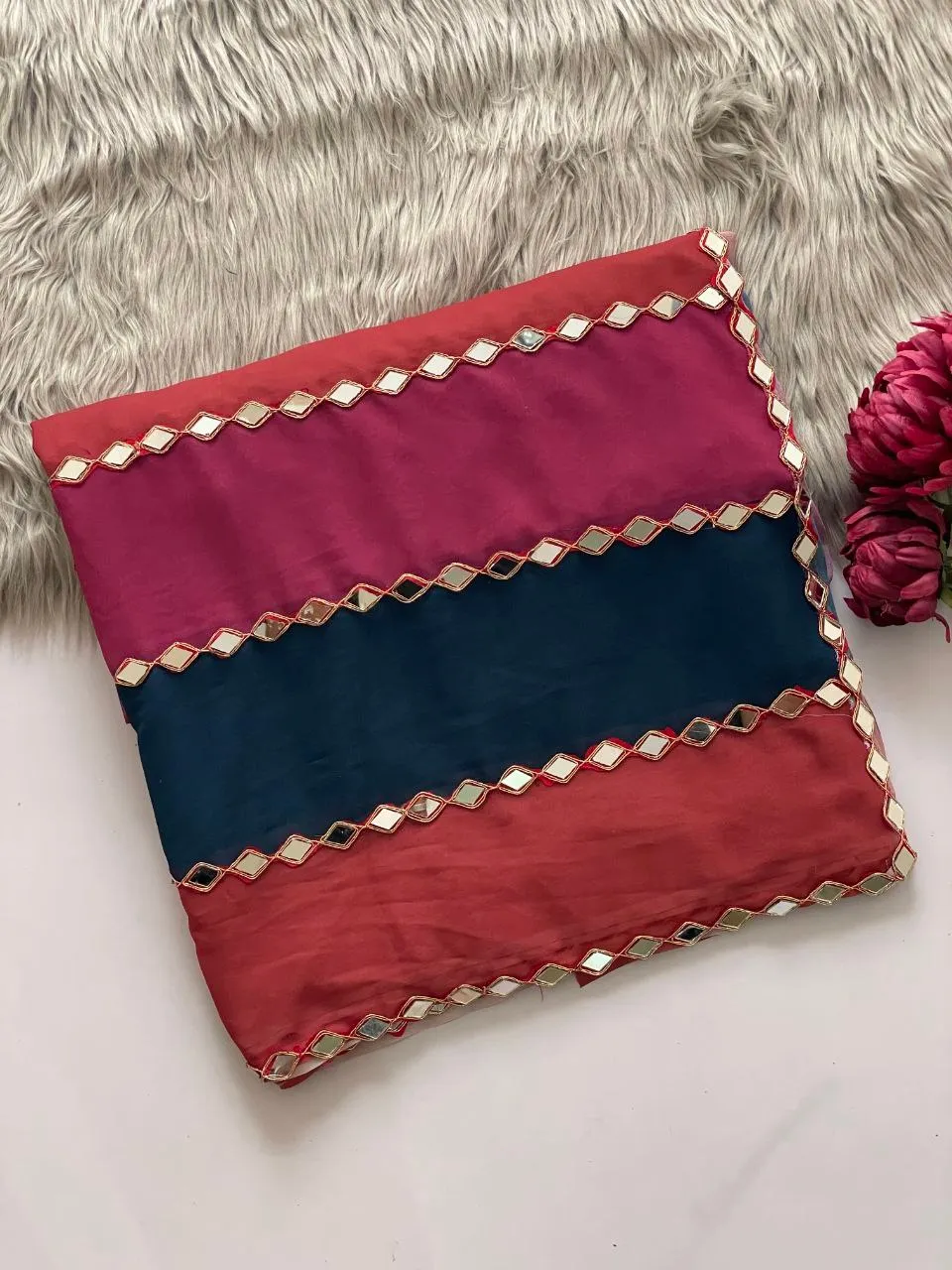 Bollywood Inspired Award show Multi Color Saree