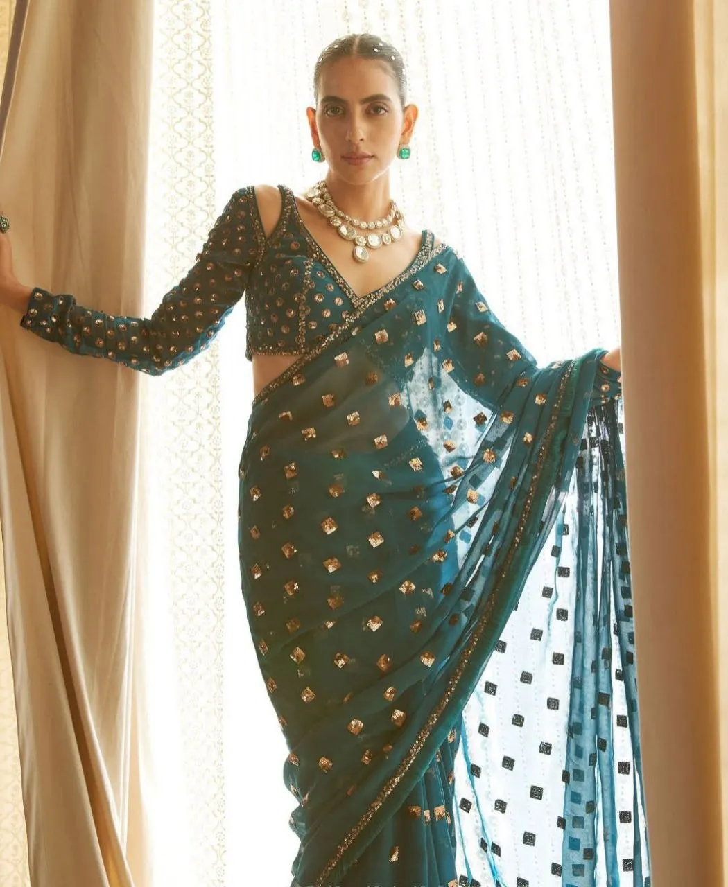 Bollywood Inspired Ethnic Sequence Saree