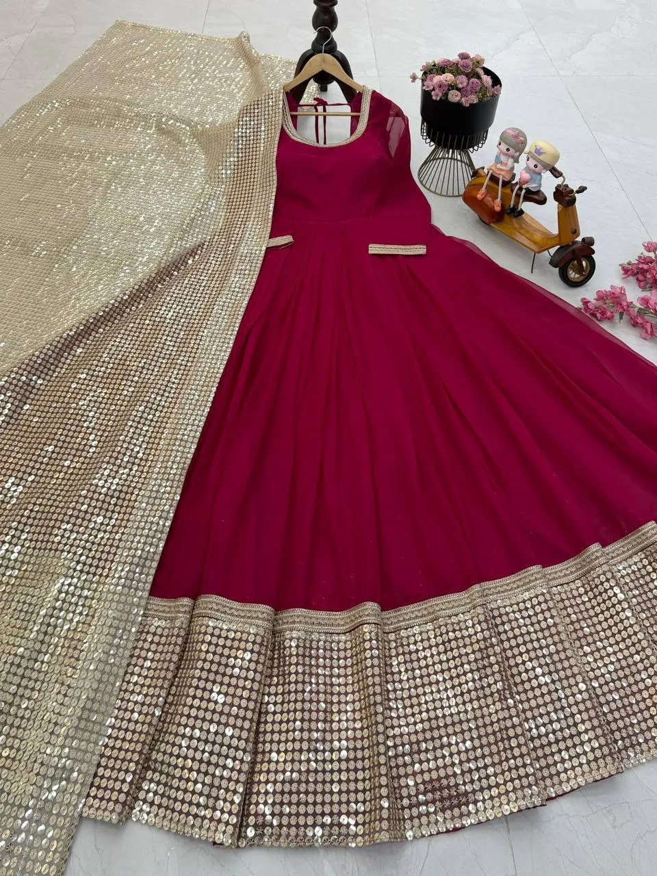 Bollywood Inspired Trending Red Anarkali Suit