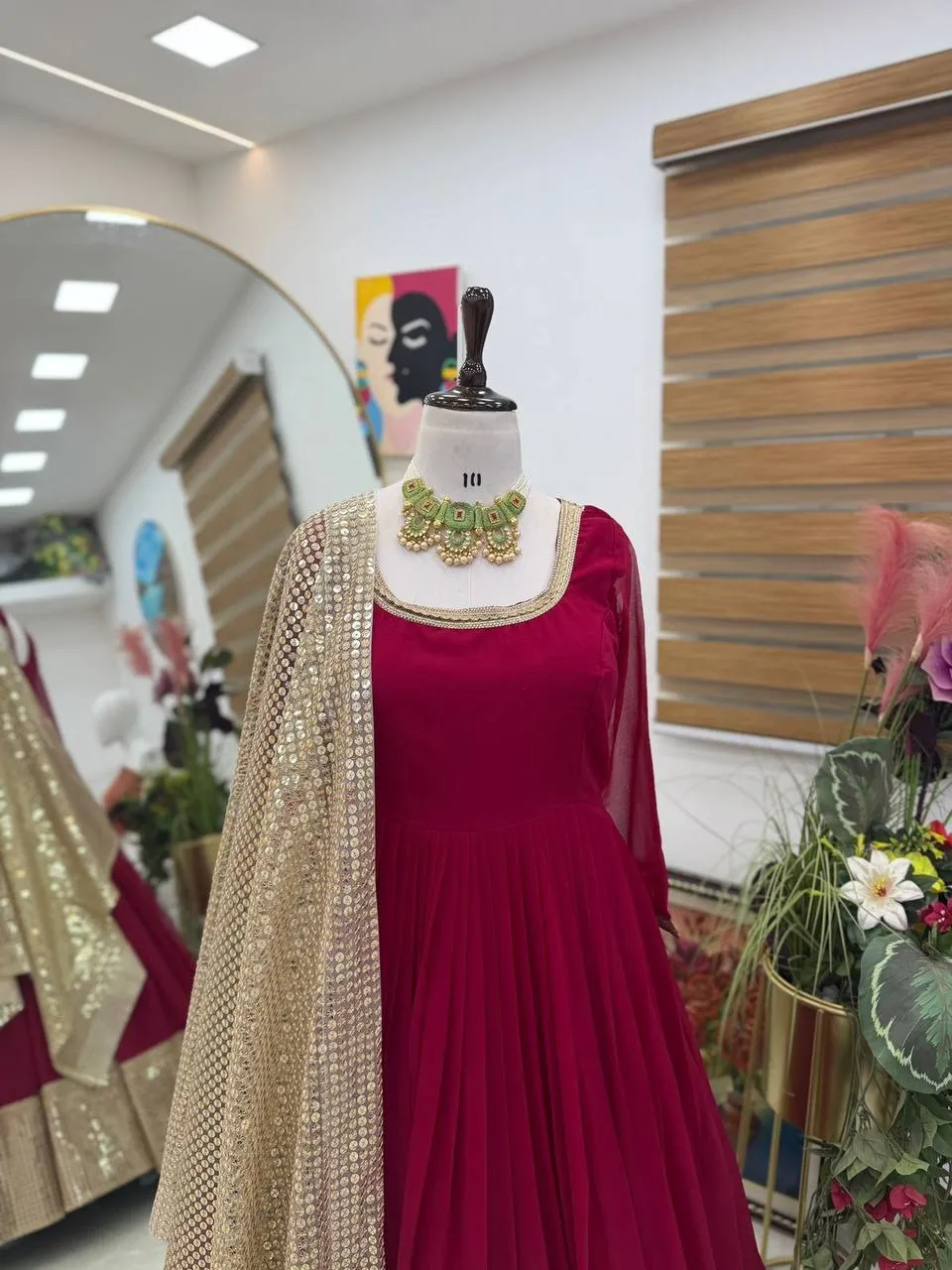 Bollywood Inspired Trending Red Anarkali Suit