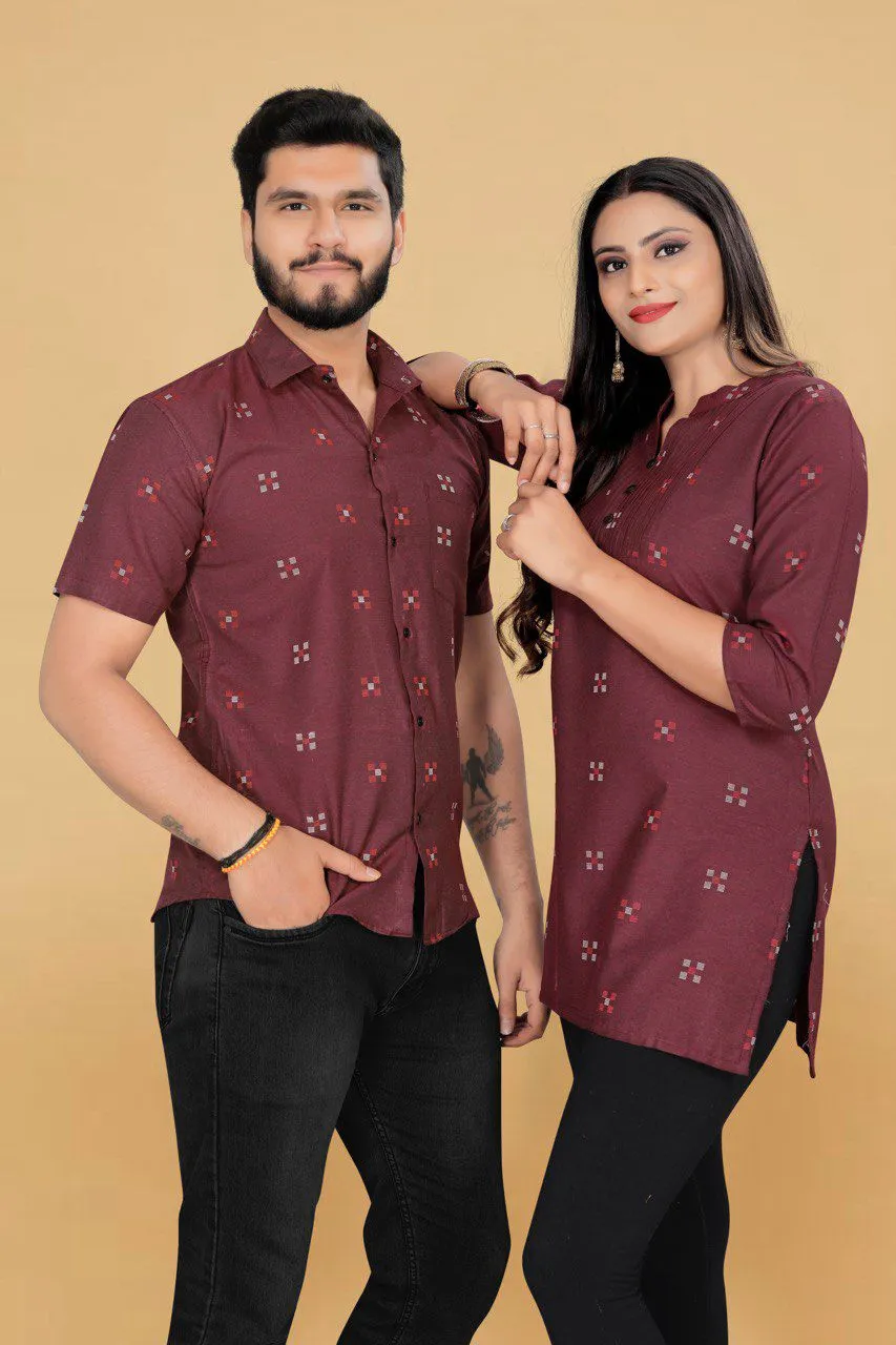 Couple Combo Western Shirts