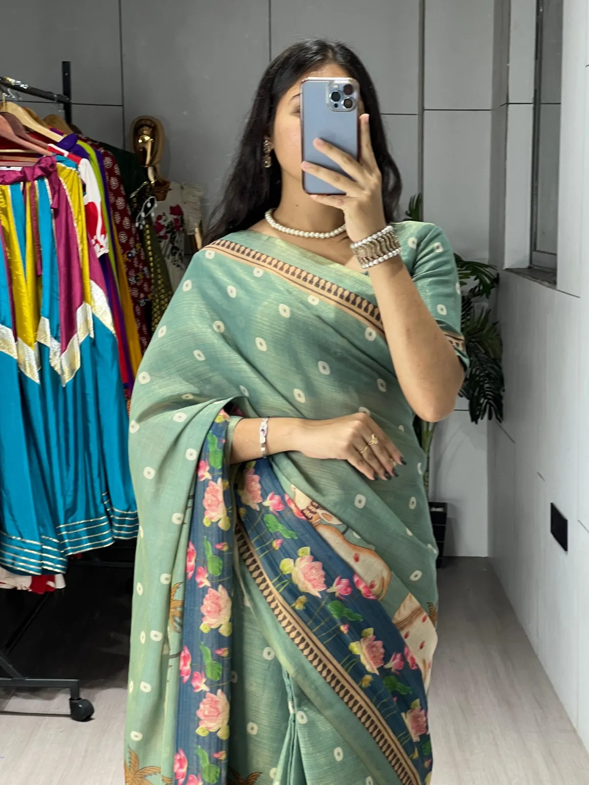 Cow Printed Saree