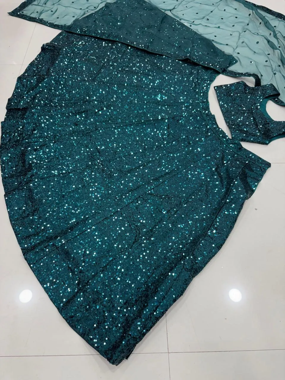 Influencer Inspired Full Shiny Lehenga Choli