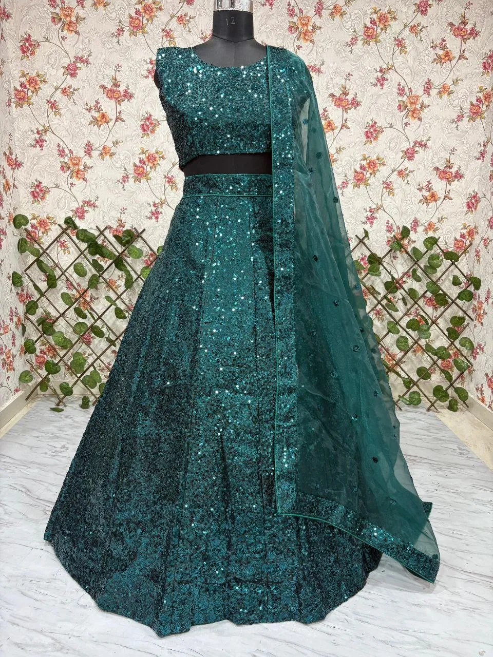 Influencer Inspired Full Shiny Lehenga Choli