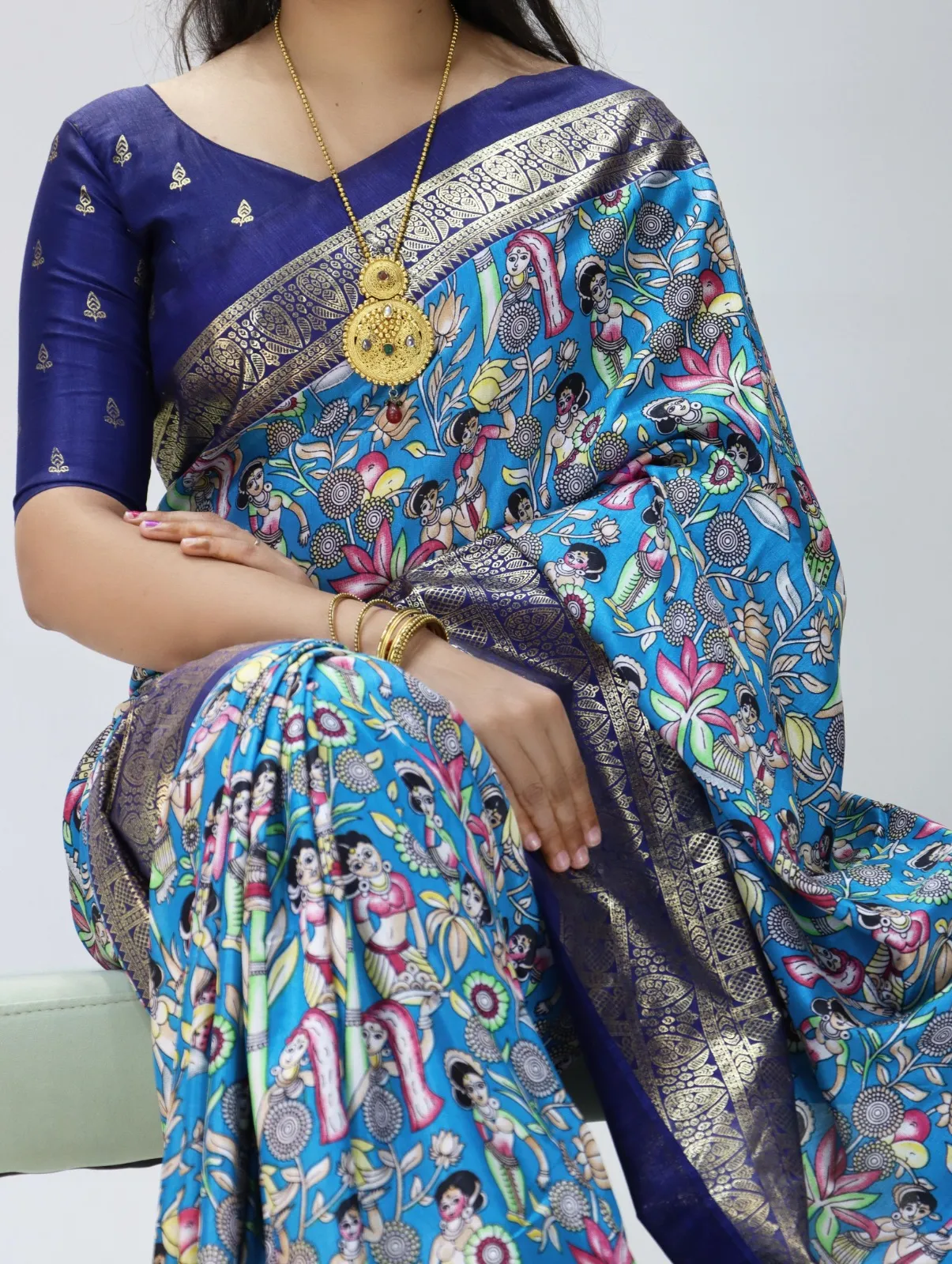 Kalamkari Printed Sarees 500 Range
