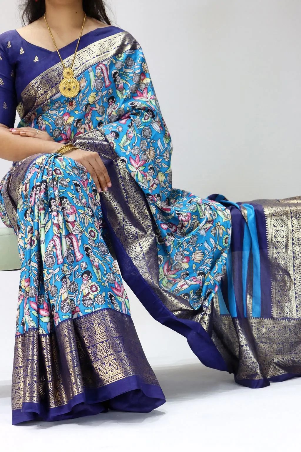 Kalamkari Printed Sarees 500 Range