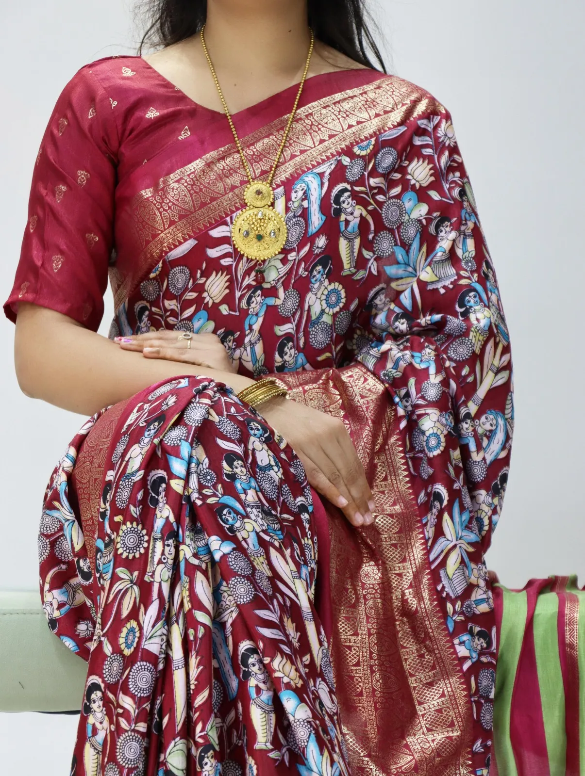 Kalamkari Printed Sarees 500 Range
