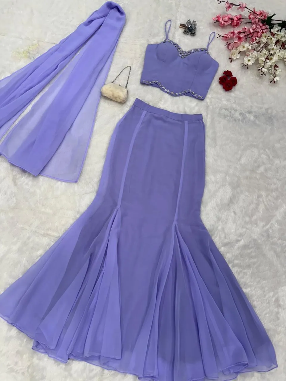 Karina Kapoor Inspired Fishcut Lehenga