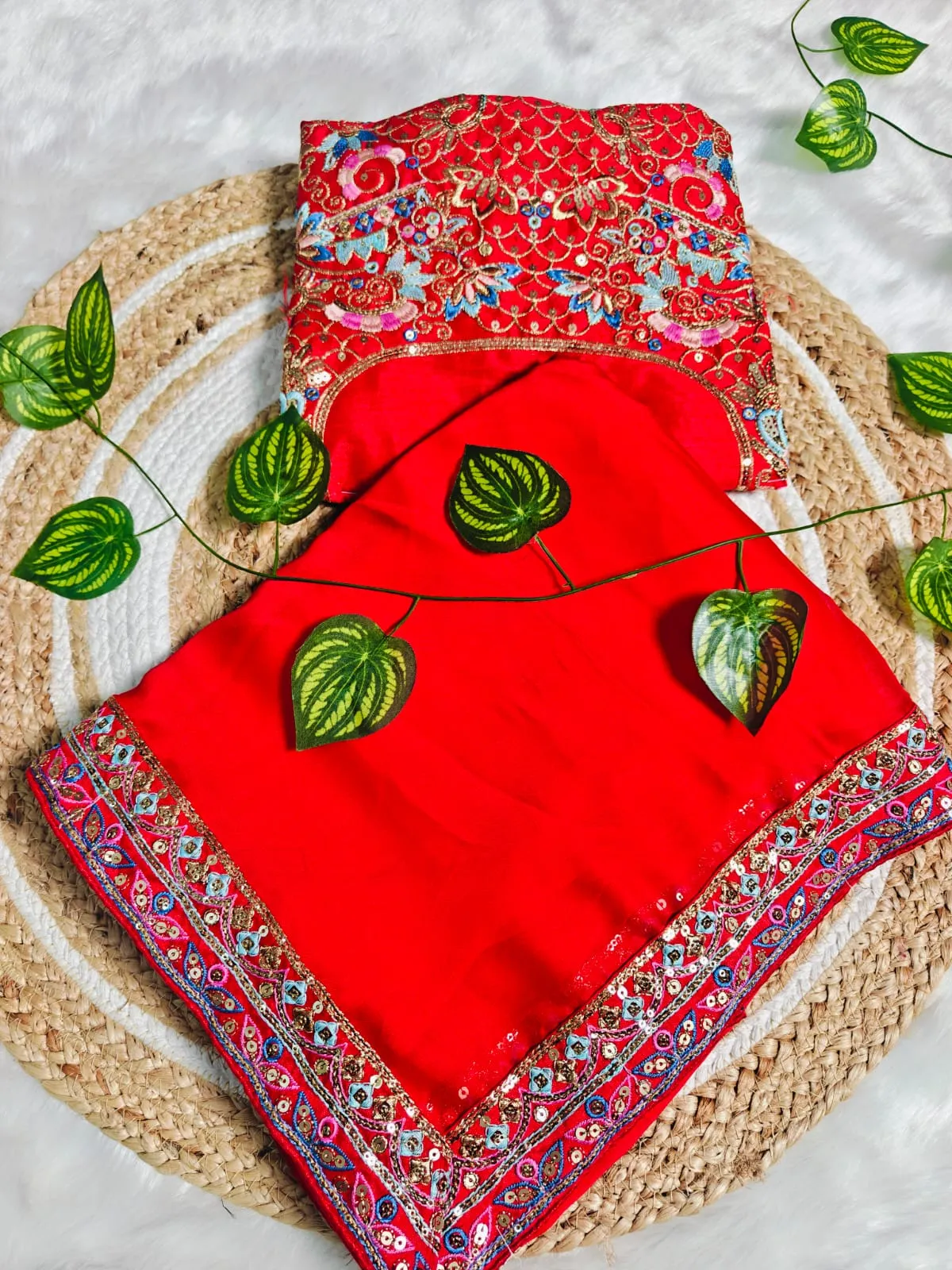Mira Rajput Inspired Karwa Chauth Saree