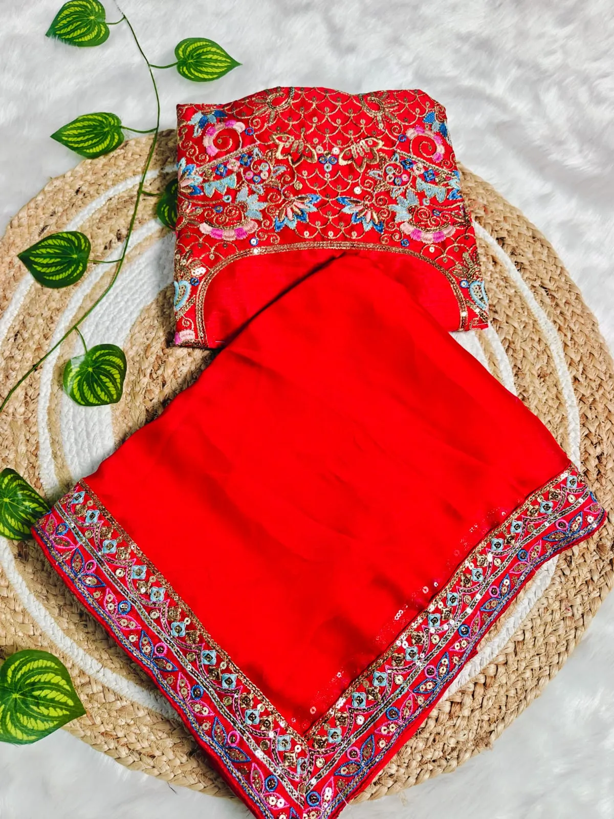 Mira Rajput Inspired Karwa Chauth Saree
