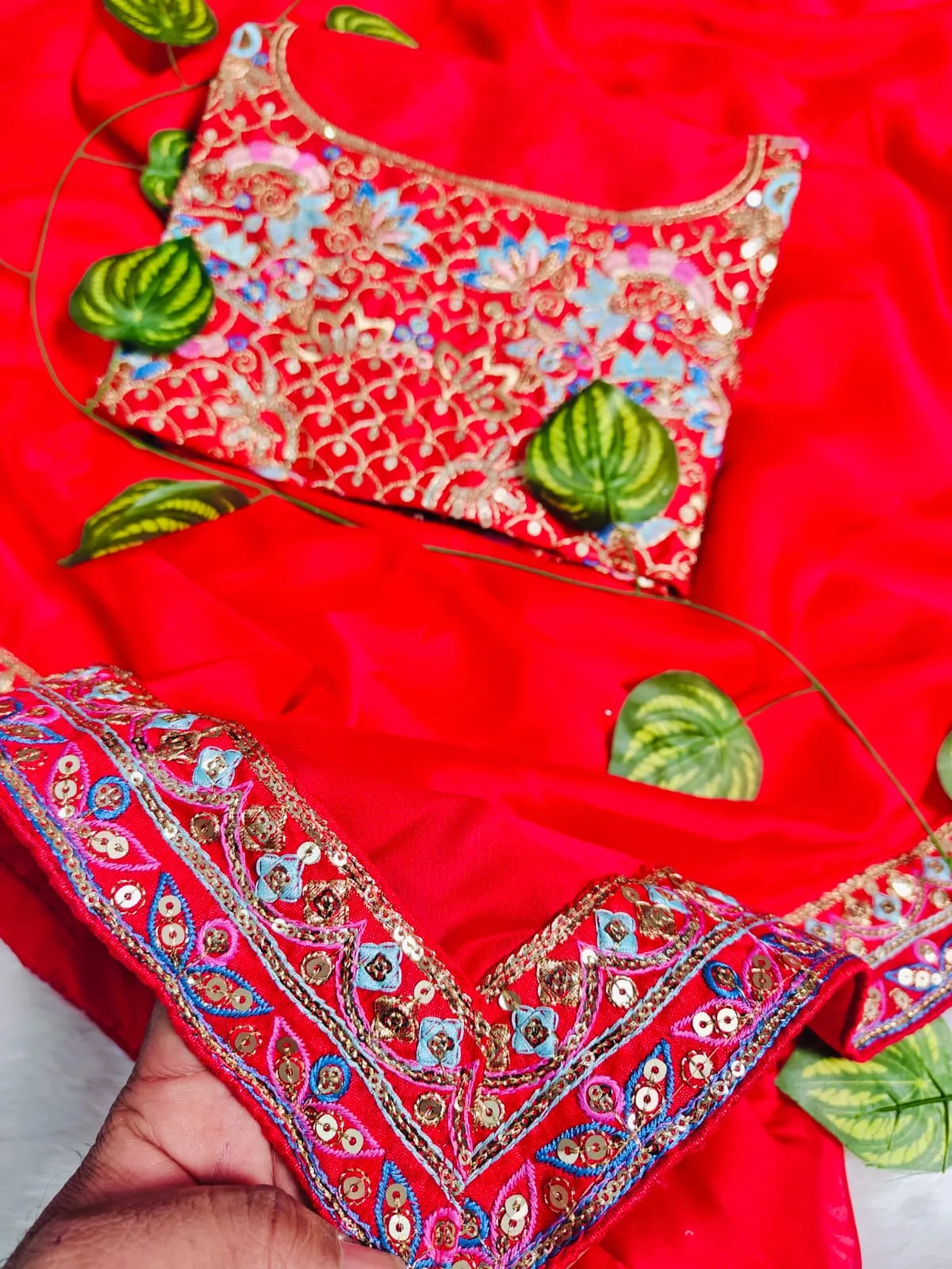 Mira Rajput Inspired Karwa Chauth Saree