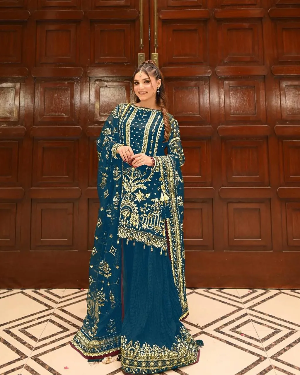 Pakistani Readymade Sharara Salwar Set Under 2000