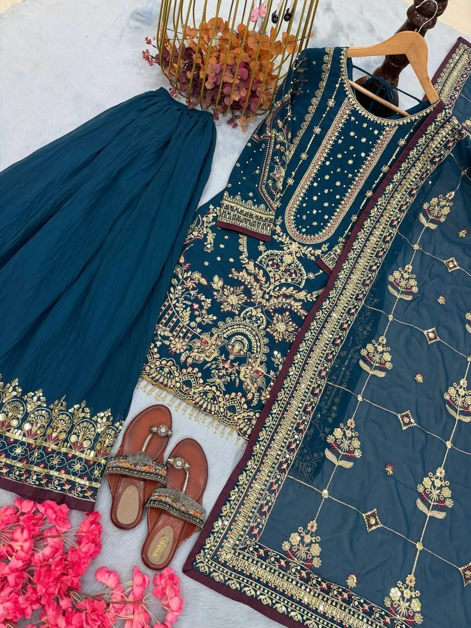 Pakistani Readymade Sharara Salwar Set Under 2000