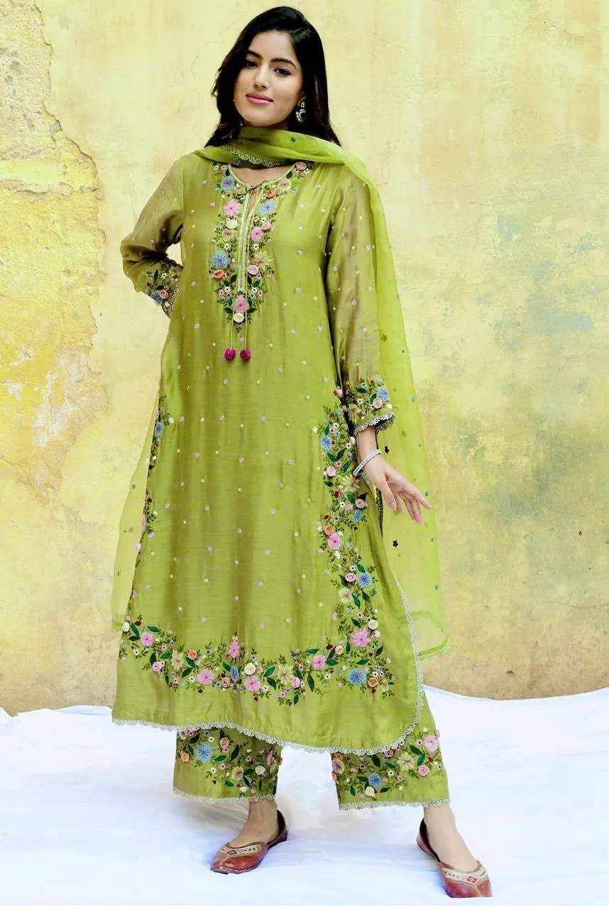 Pista Embroidery Readymade Dress Under 2000