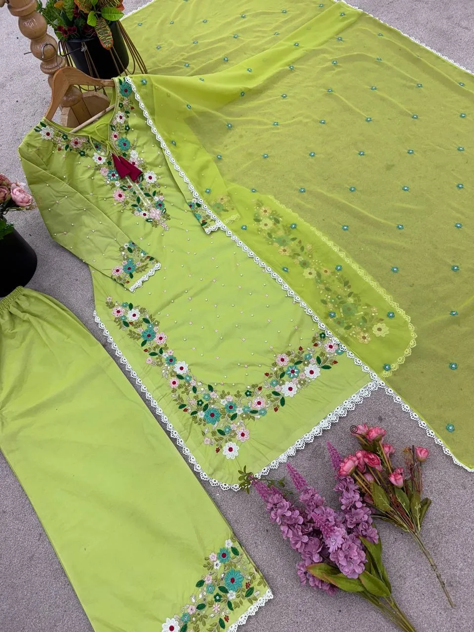 Pista Embroidery Readymade Dress Under 2000