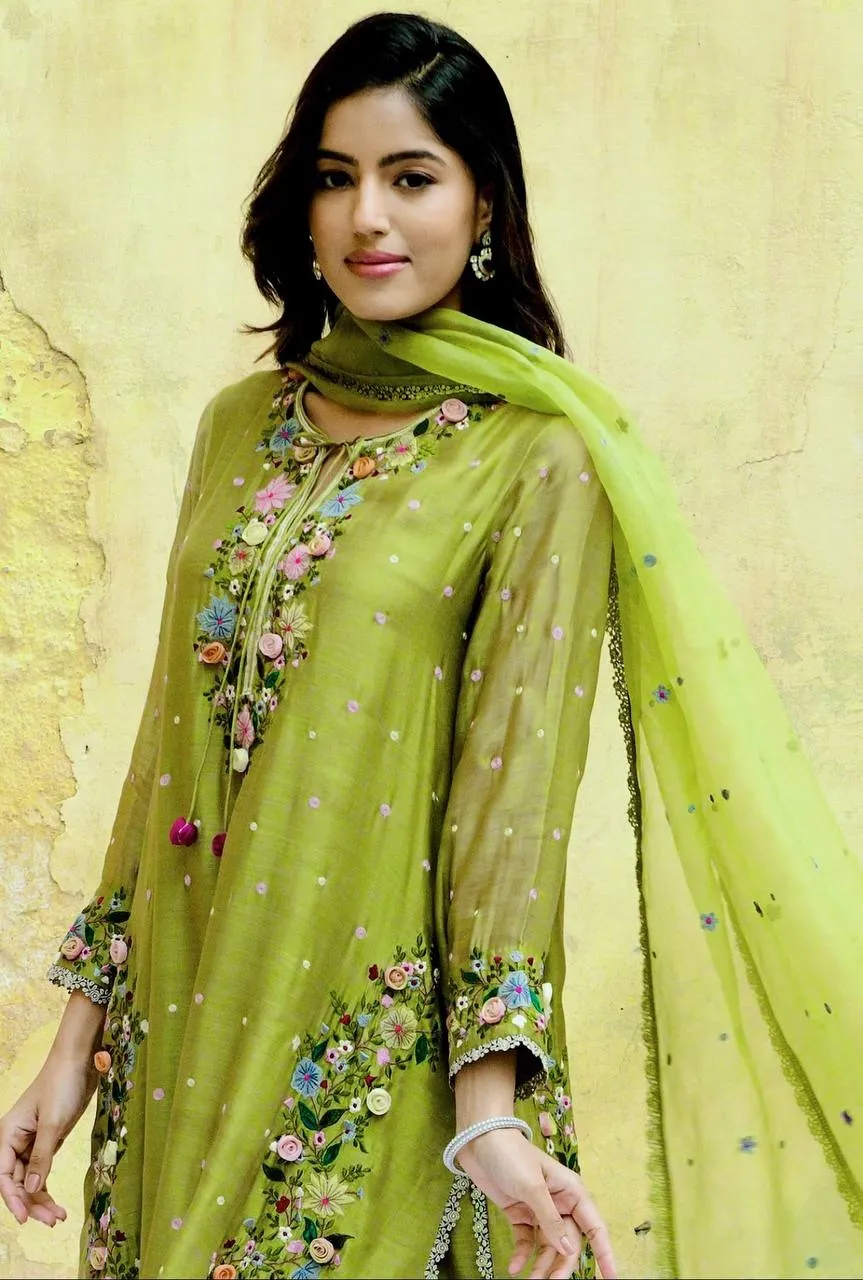 Pista Embroidery Readymade Dress Under 2000