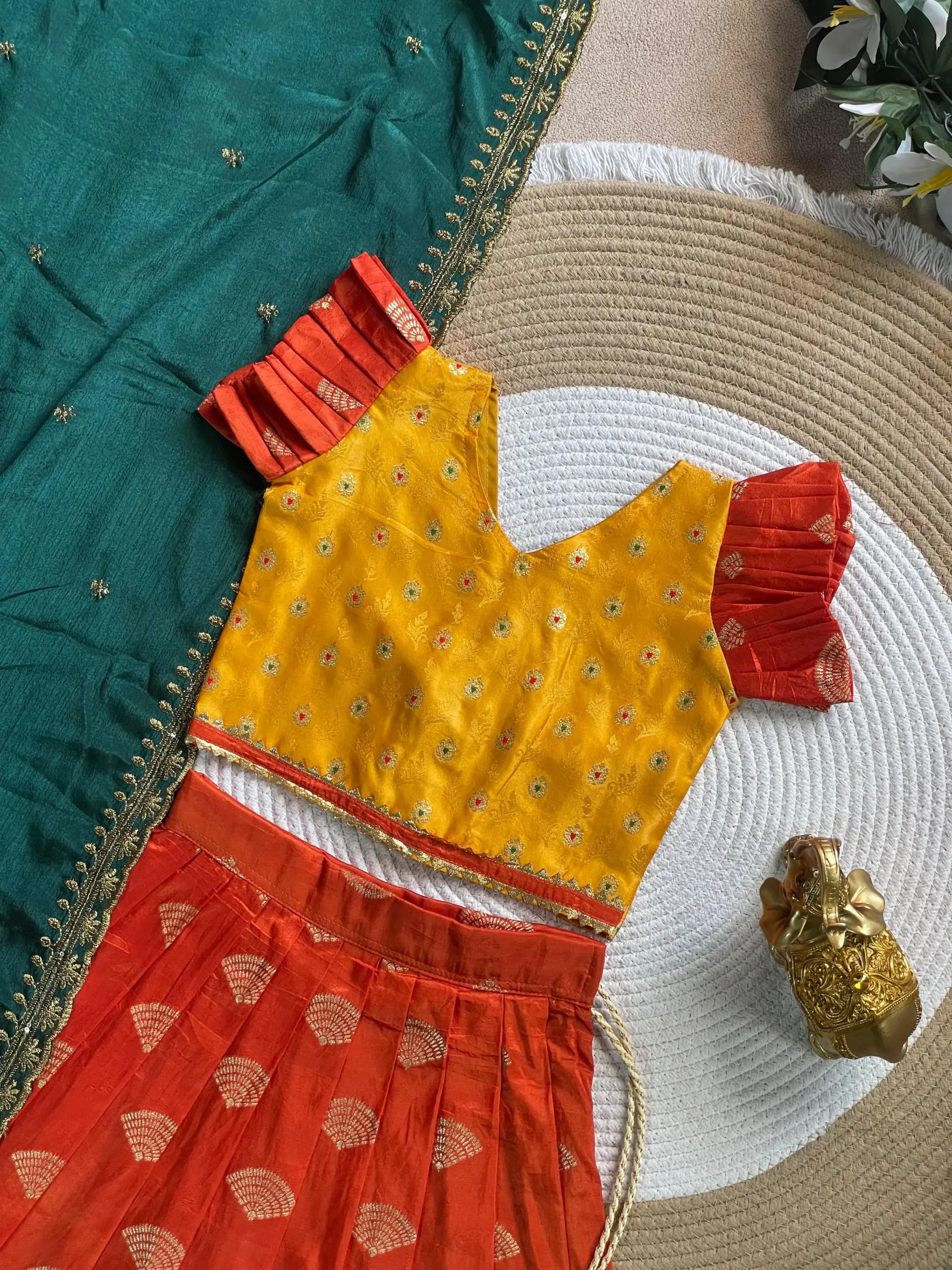 Pongal Special Mother Daughter Special Lehenga
