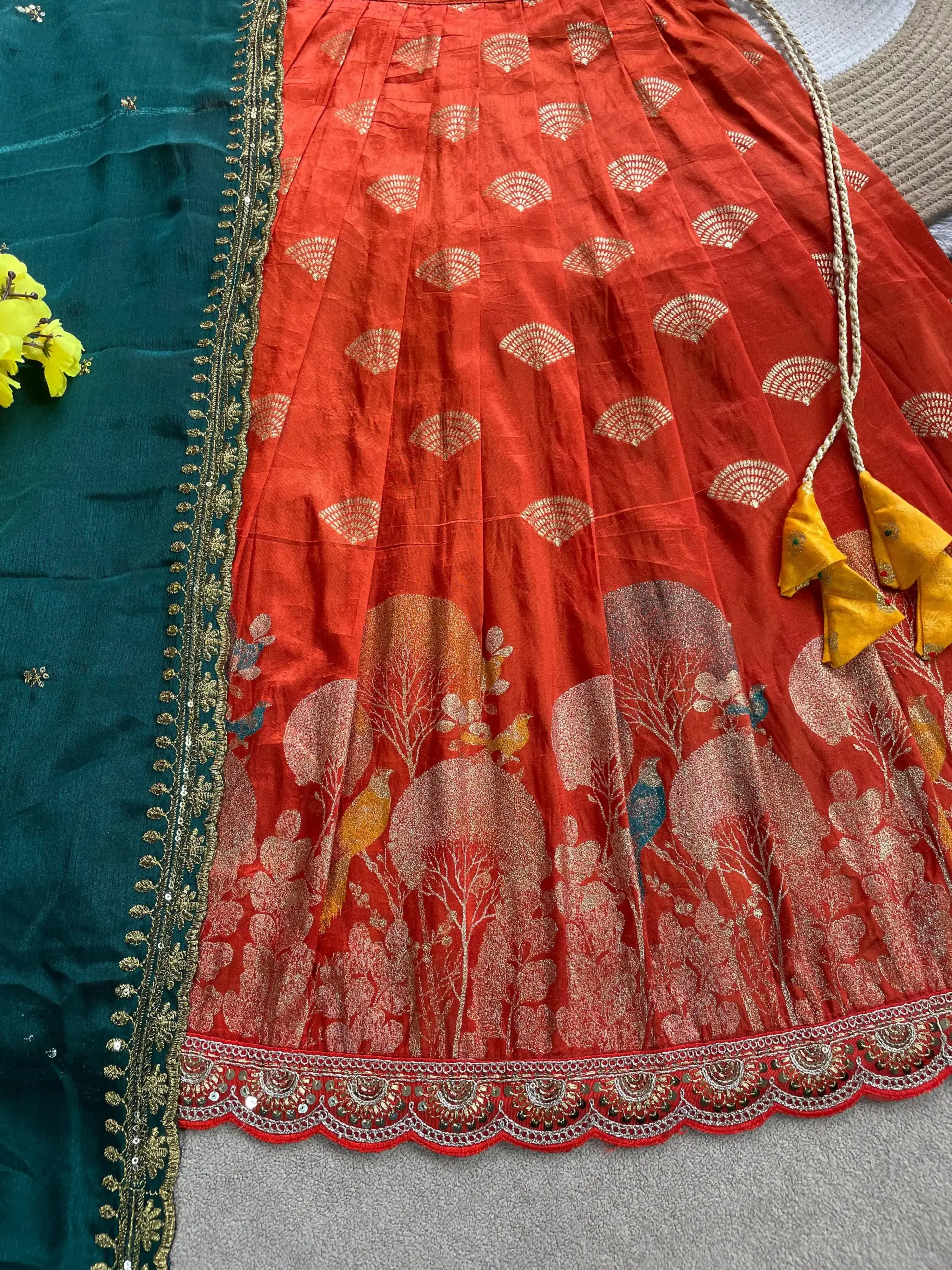 Pongal Special Mother Daughter Special Lehenga
