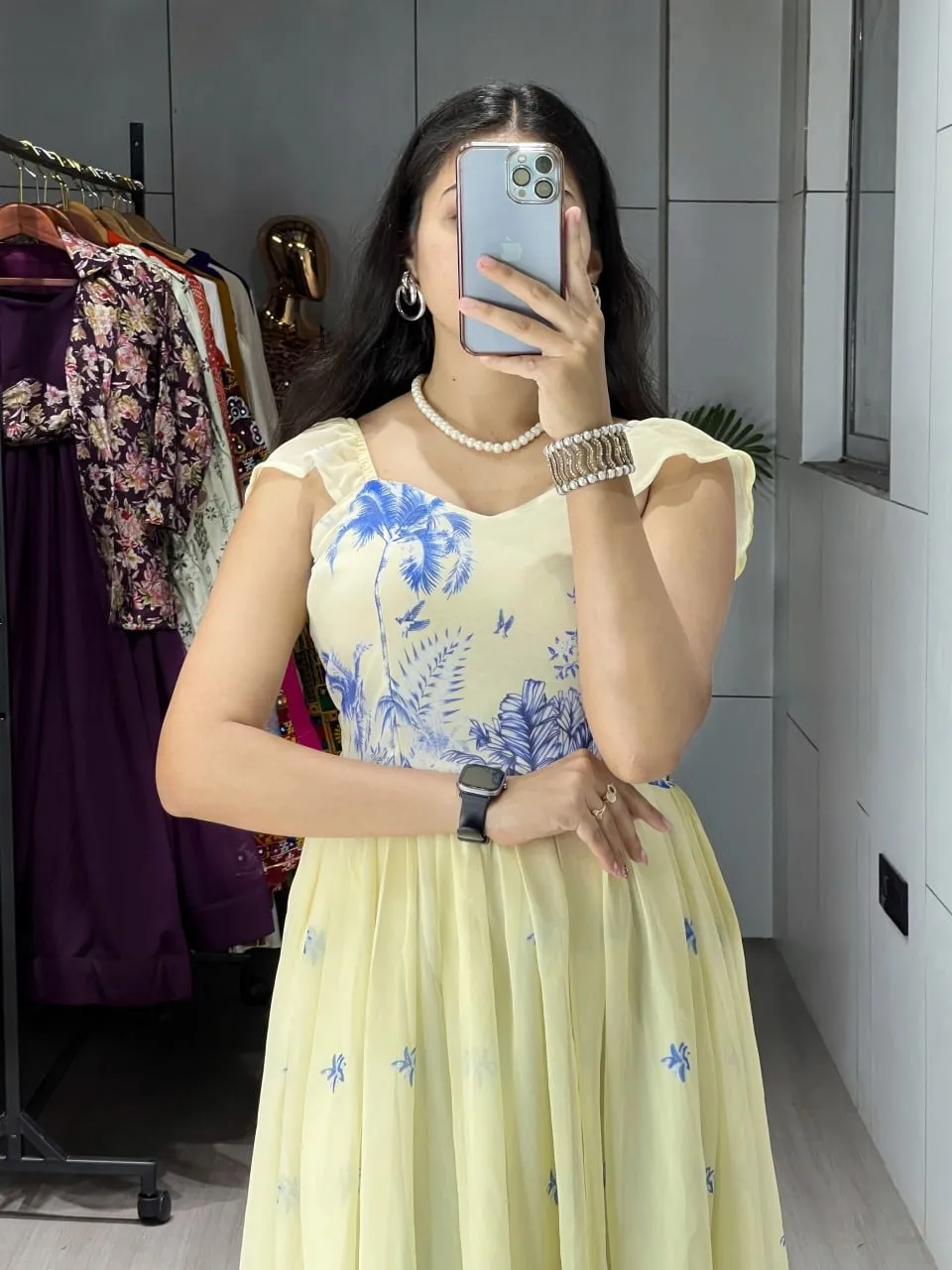 Prettiest Floral One Piece Kurti Frock