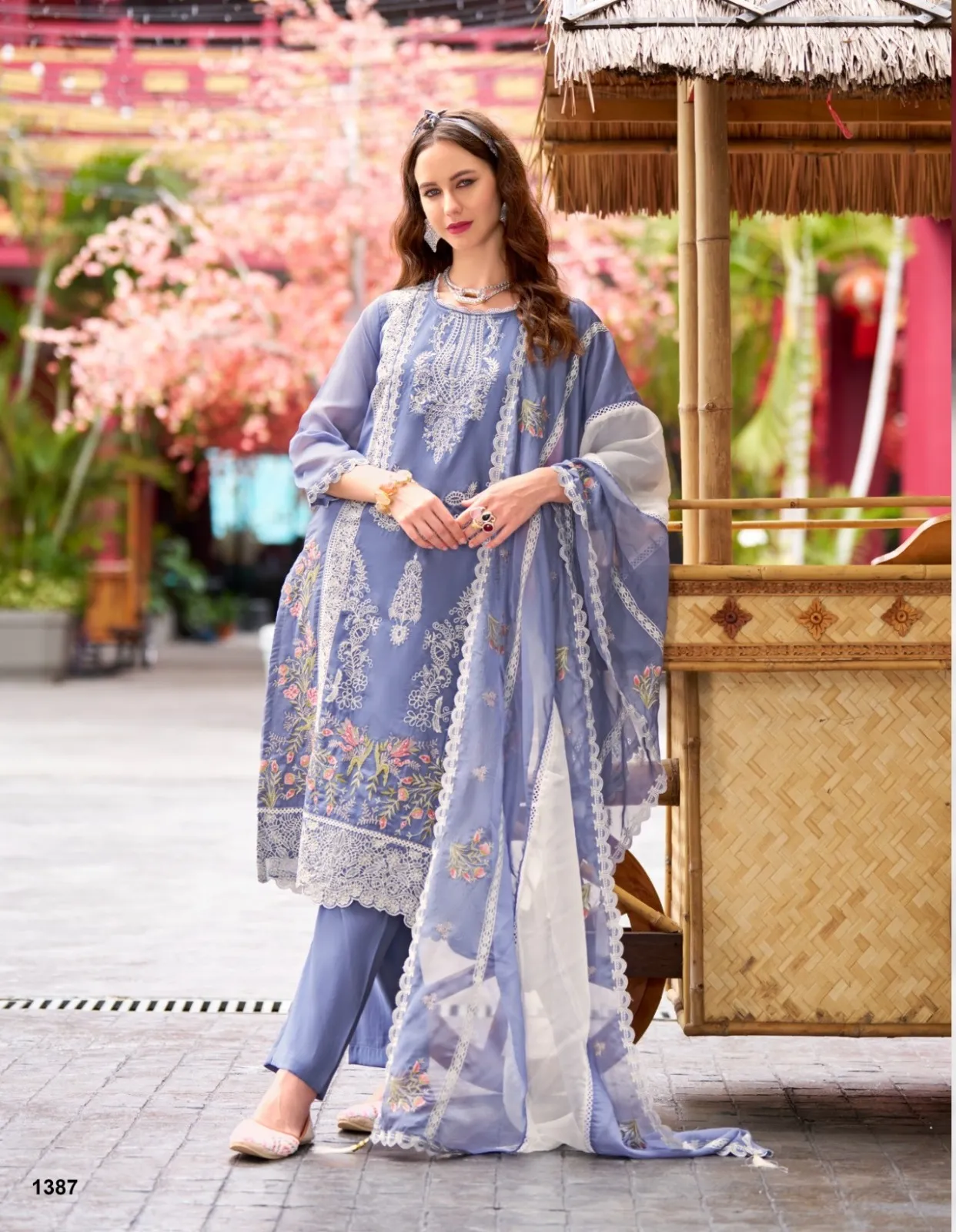 Purple Color Pakistani Readymade Kurta Set