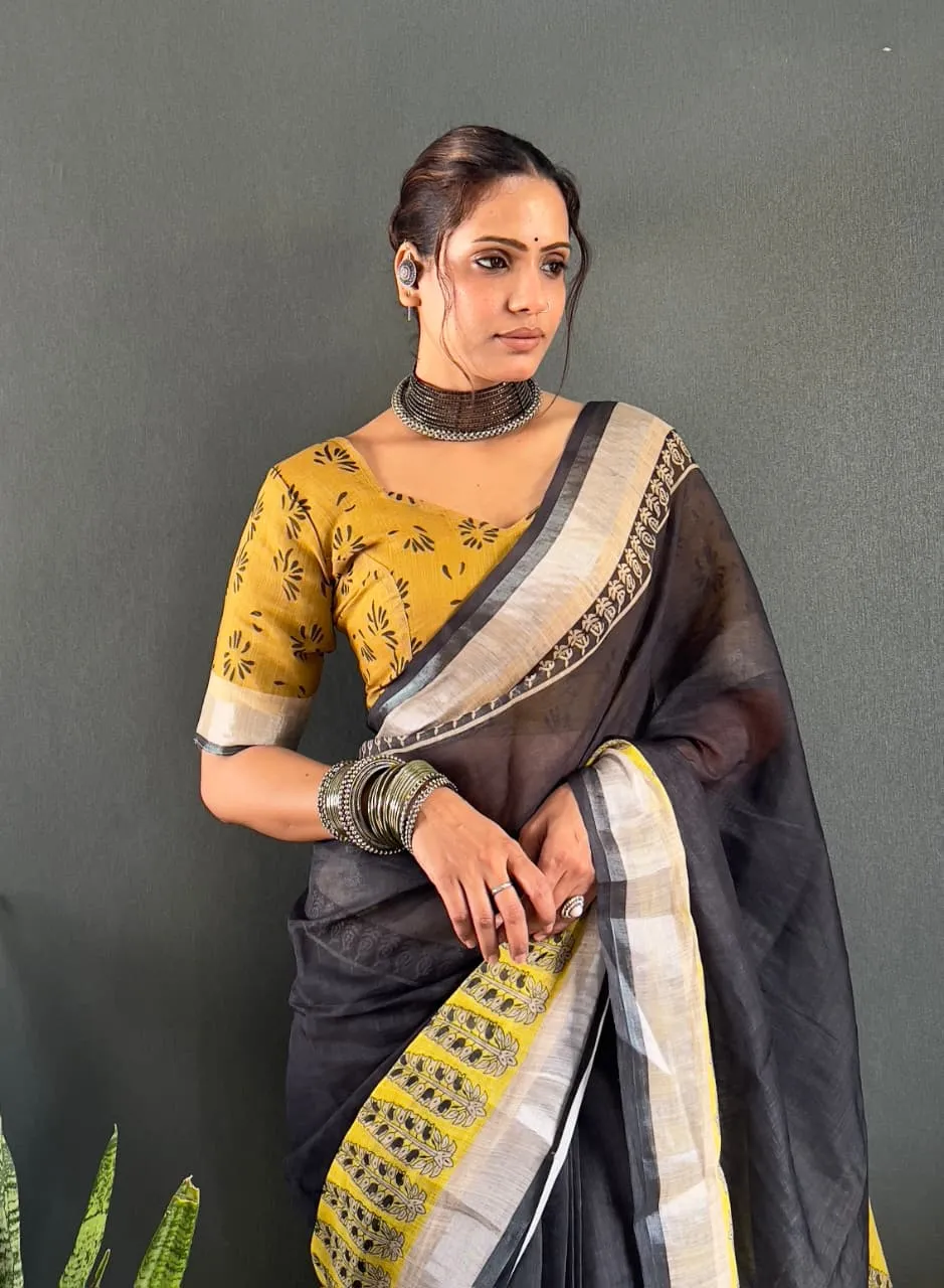 Ready to Wear Office Saree in Linen