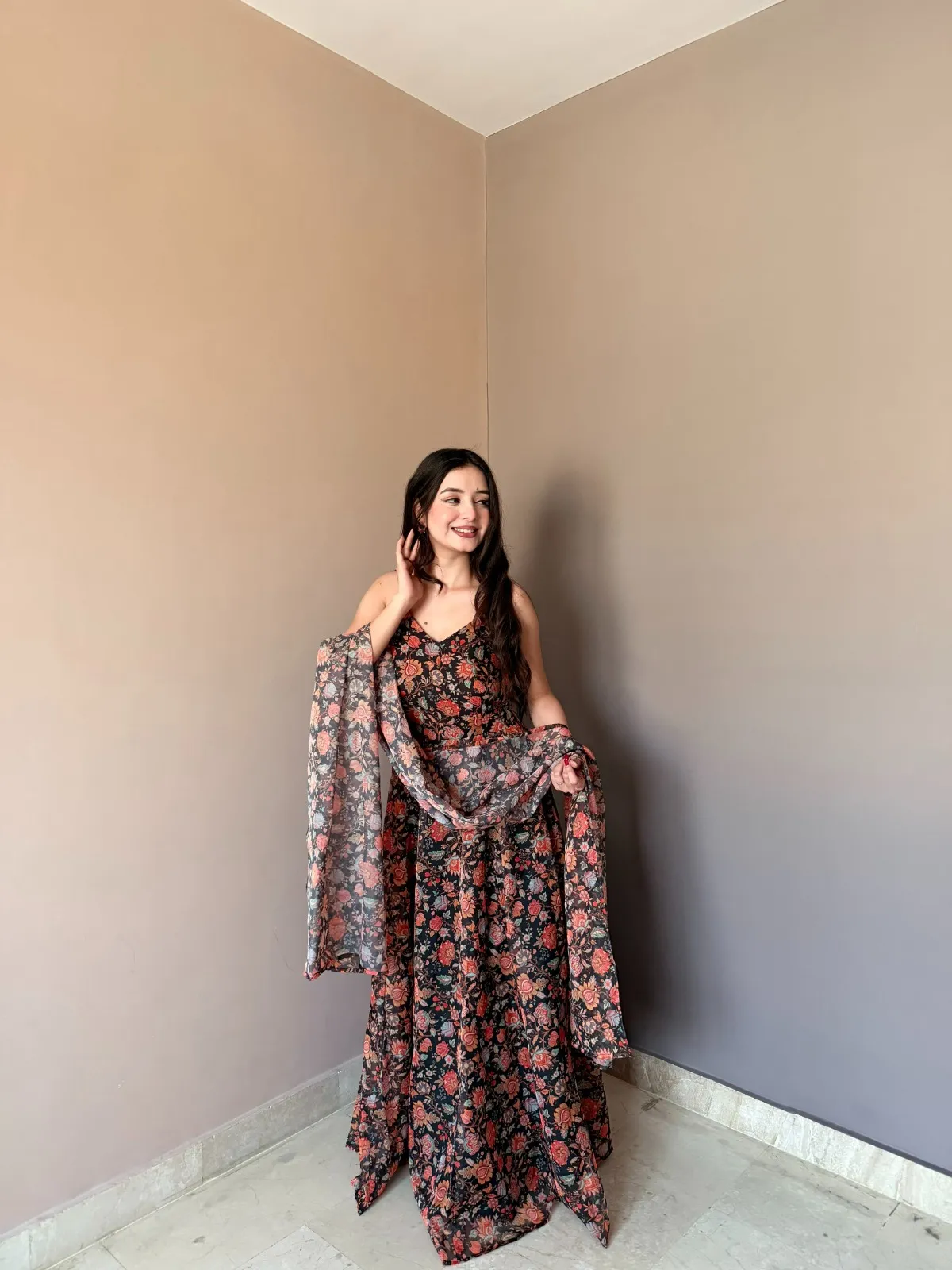 Sleeveless Gown Design for Party