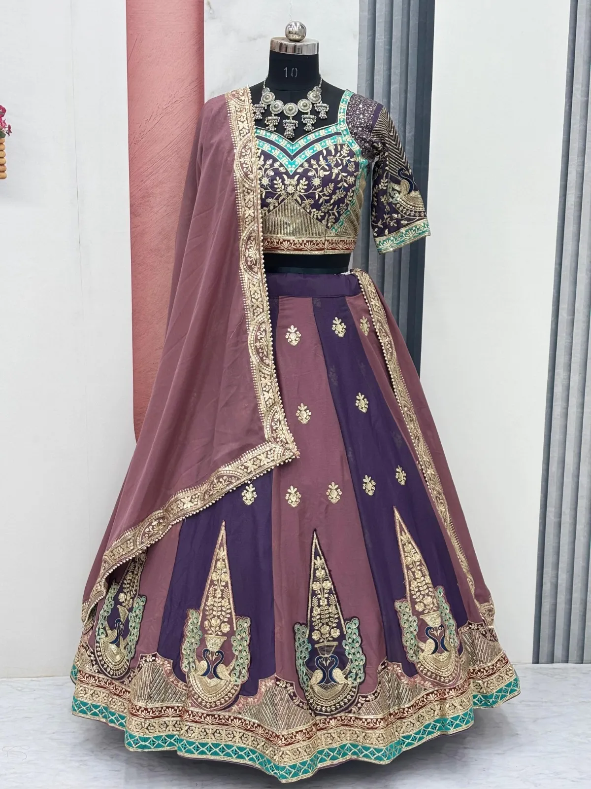 Stylish Embroidered Readymade Lehenga for Ladies