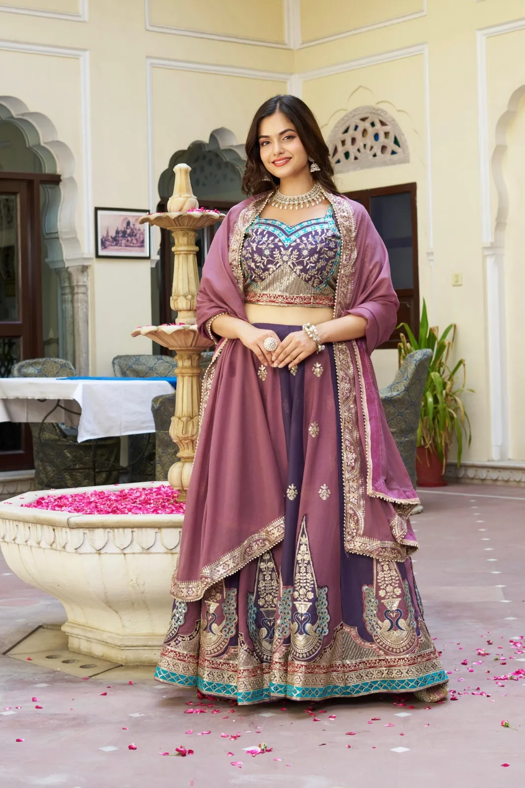 Stylish Embroidered Readymade Lehenga for Ladies