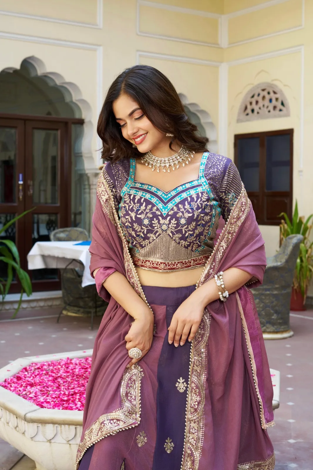 Stylish Embroidered Readymade Lehenga for Ladies
