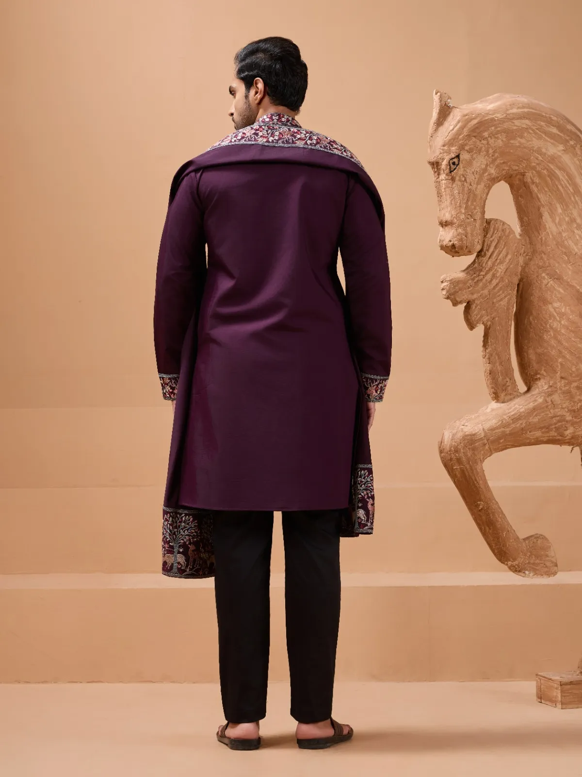 Wedding Special Mens Ethnic Kurta with Dupatta