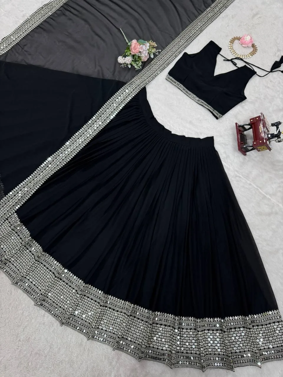 Best Black Lehenga Choli Under 2000