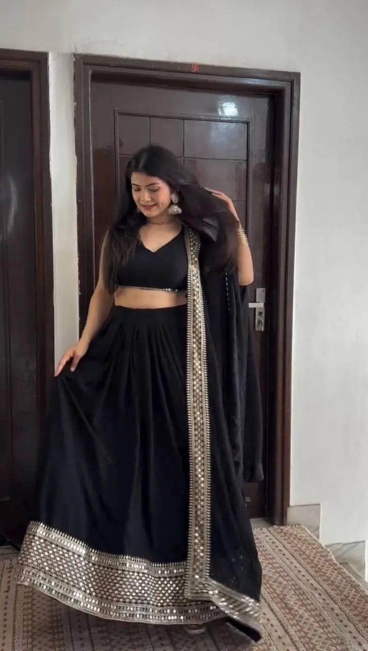Best Black Lehenga Choli Under 2000