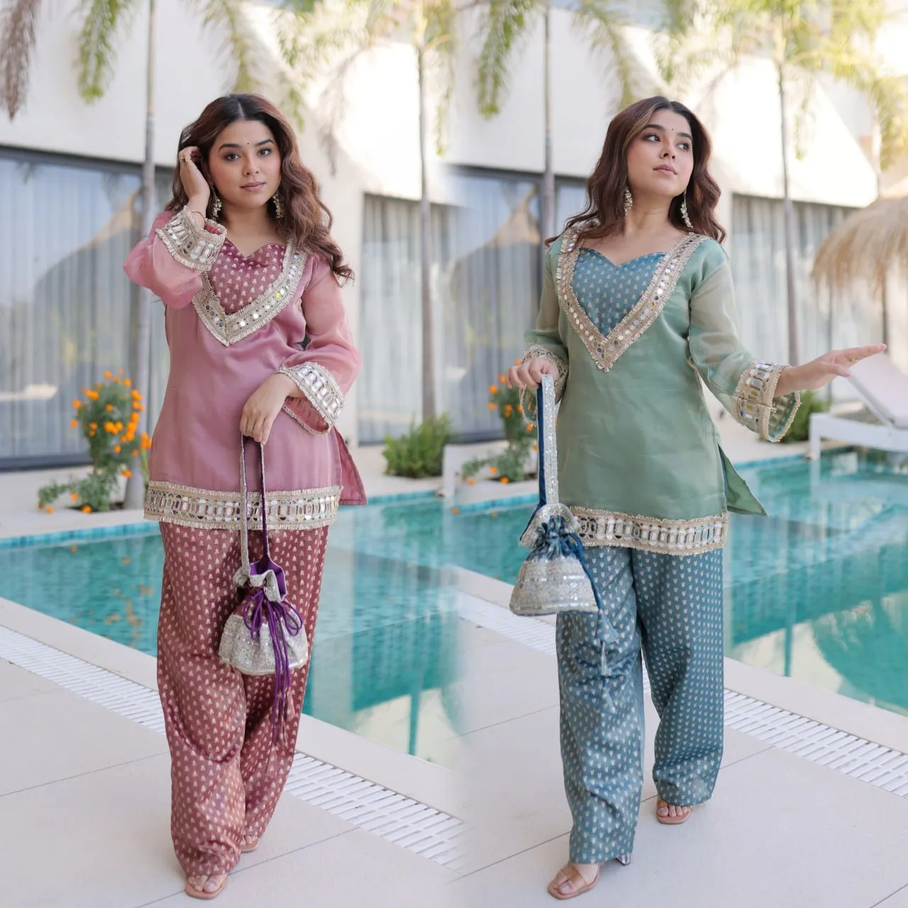 Wedding Wear Co ord Set with Batwa