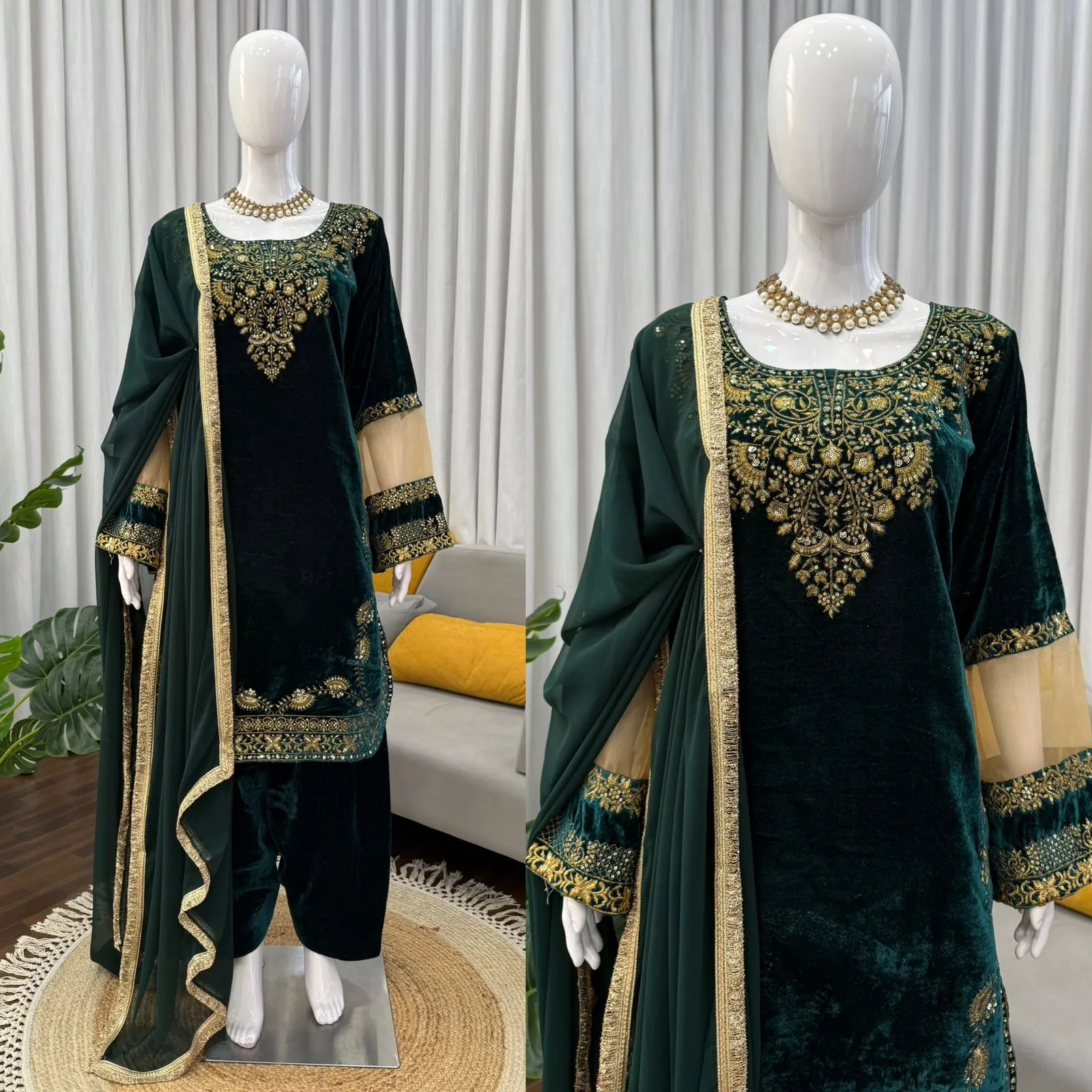 Jannat Movie Star Sonal Chauhan Inspired Farsi Salwar Suit