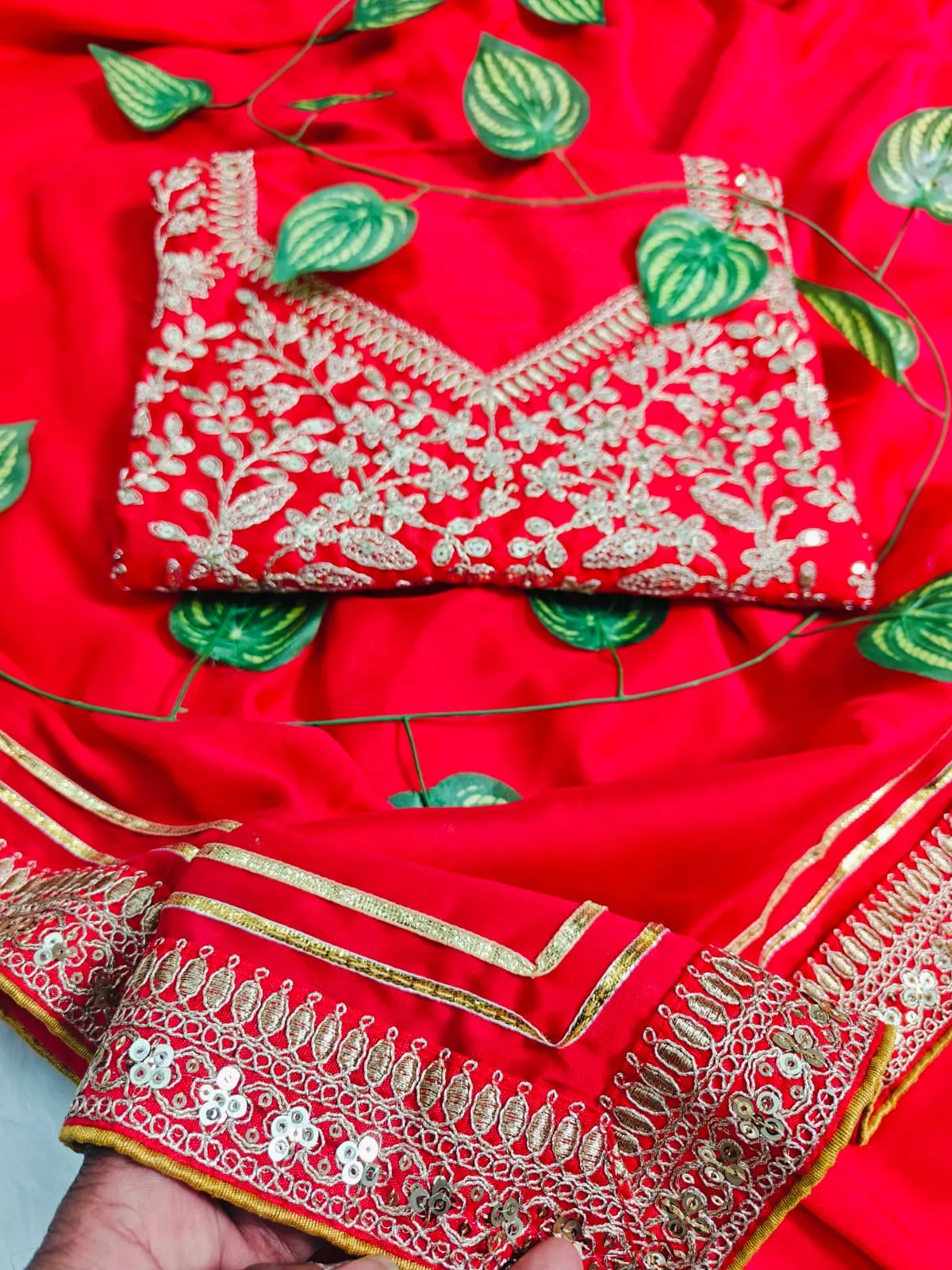 Kajal Aggarwal Inspired Red Saree