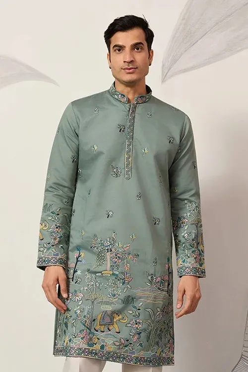 Men Pista Wedding Ethnic Kurta