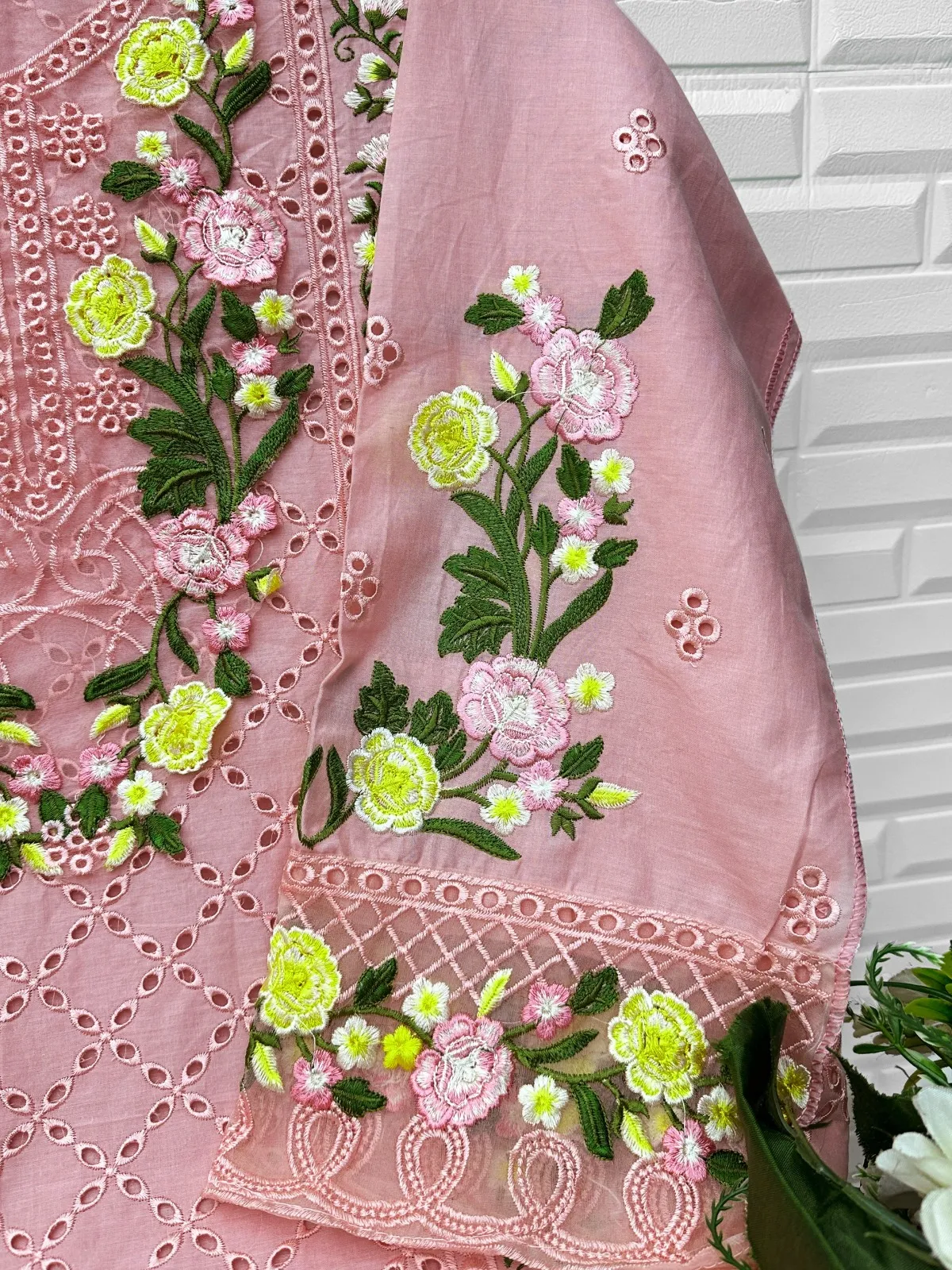 Pink Cotton Pakistani Suit for Women