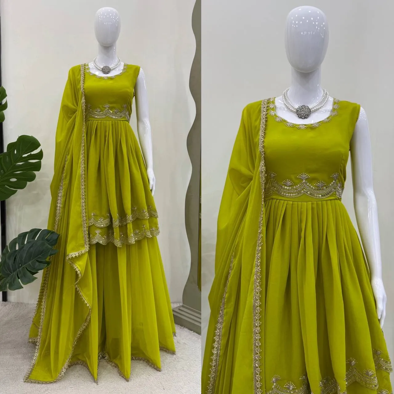 Pista Color Punjabi Suit Set