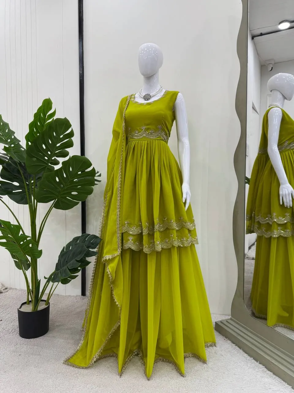 Pista Color Punjabi Suit Set