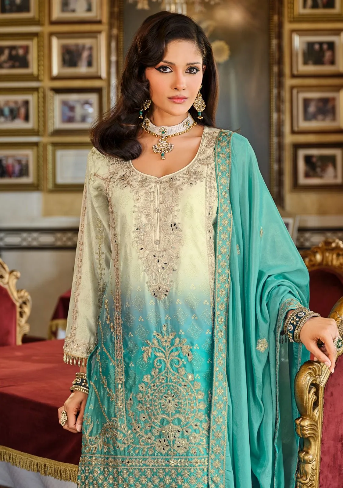 Premium Original Readymade Pakistani Dress Green