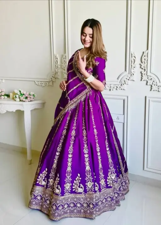 Purple Party Lehenga for Women
