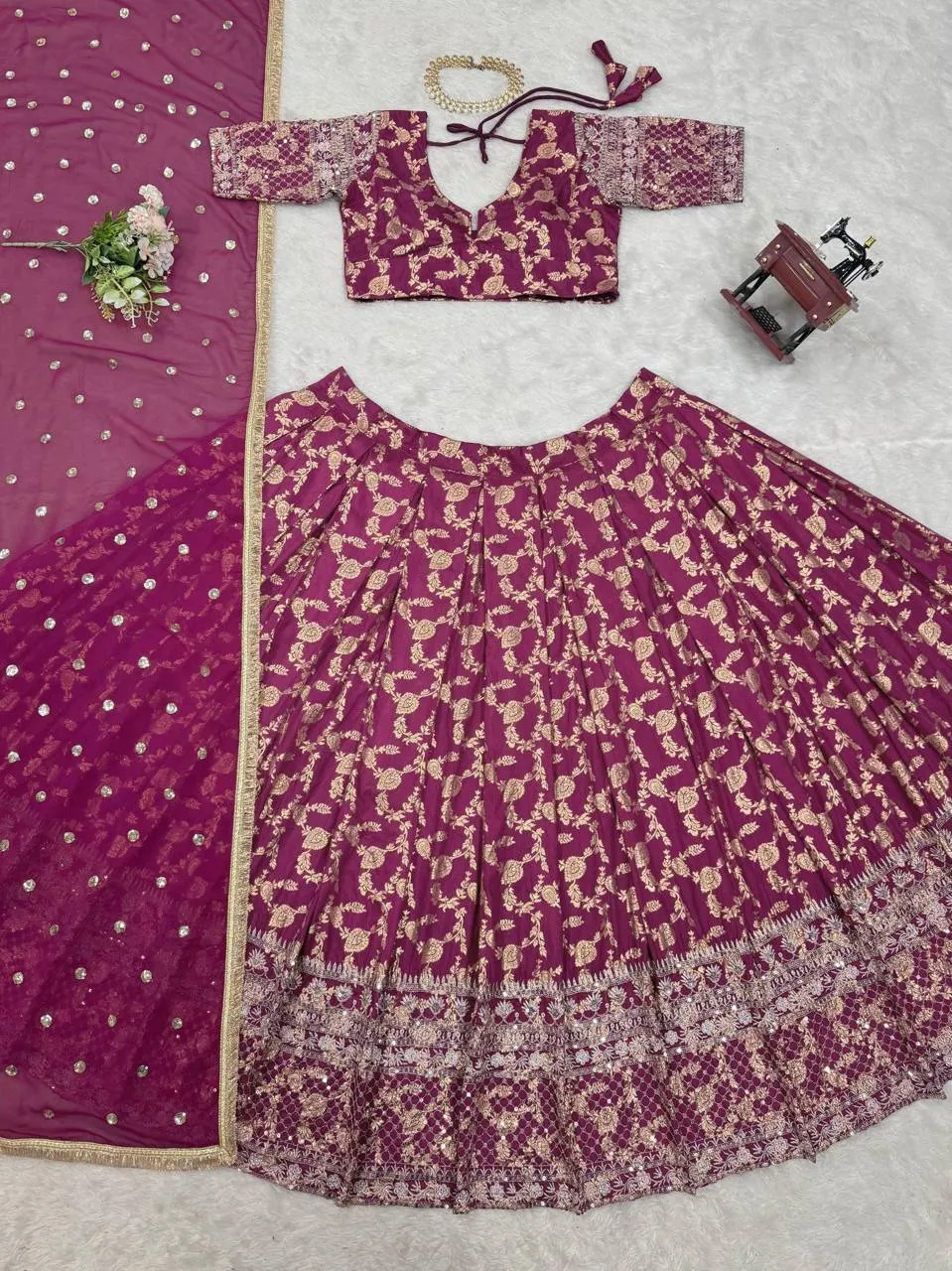 Rani Jacquard Girly Lehenga Blouse