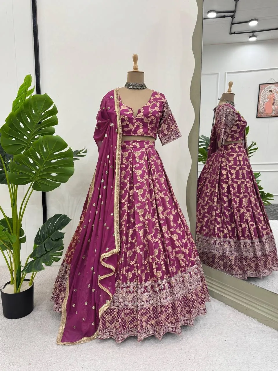 Rani Jacquard Girly Lehenga Blouse