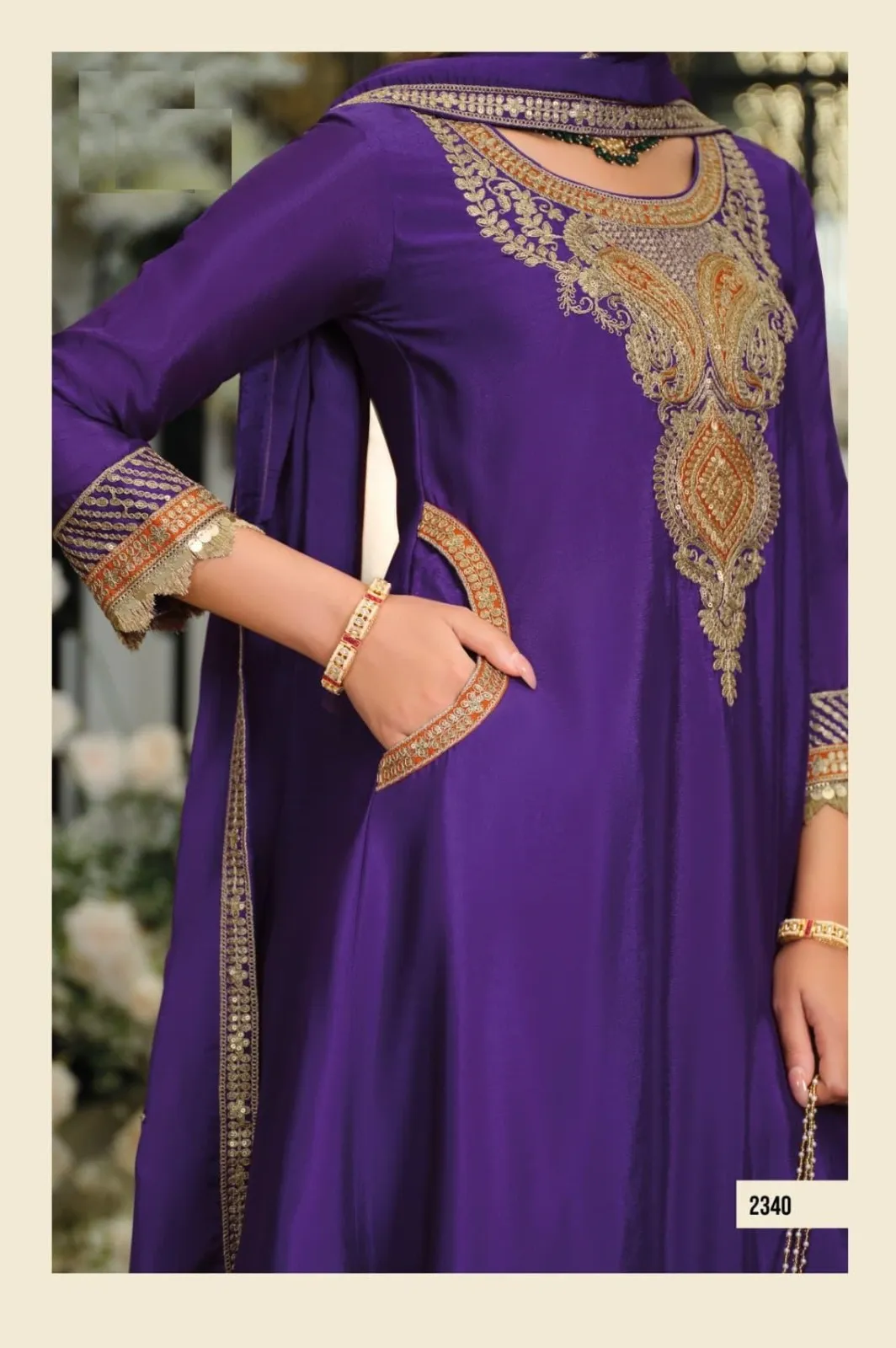 Readymade Eid Dresses Premium Purple