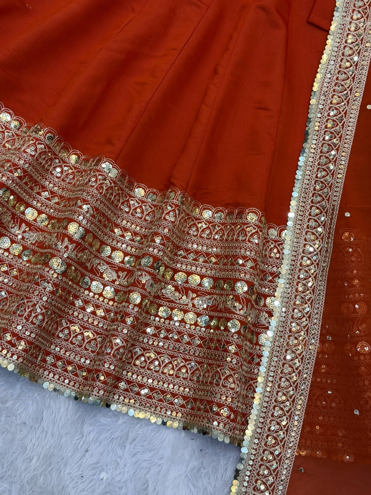 Readymade Orange Anarkali Dress