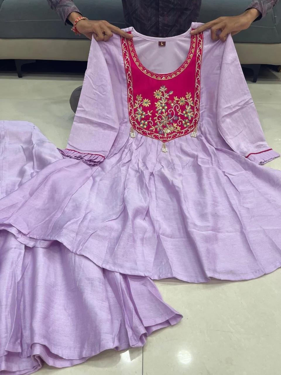 Trending Embroidery Festive Co ord Set