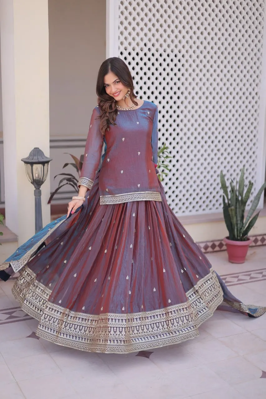 Wedding Special Lehenga with Long Blouse