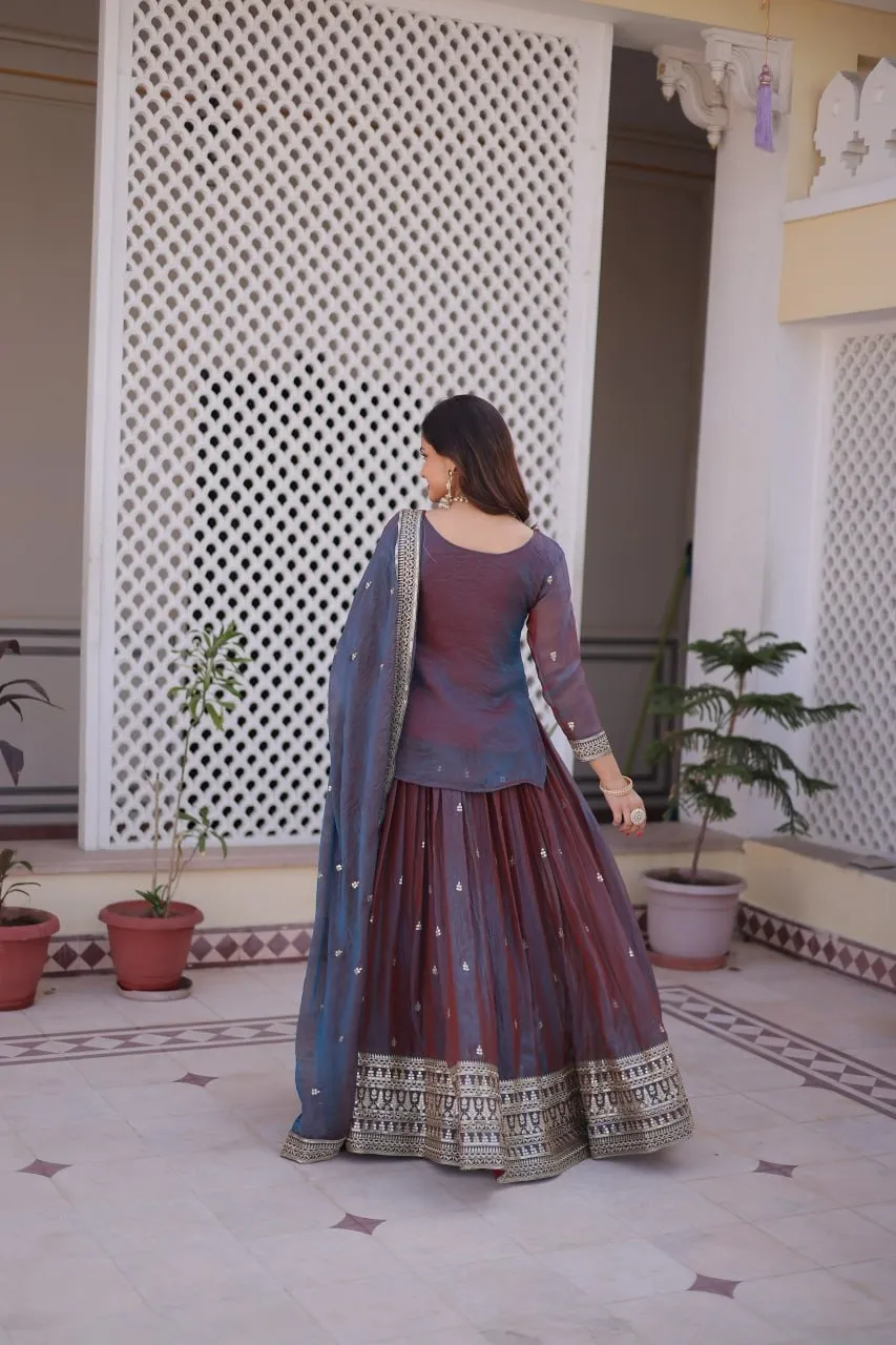 Wedding Special Lehenga with Long Blouse