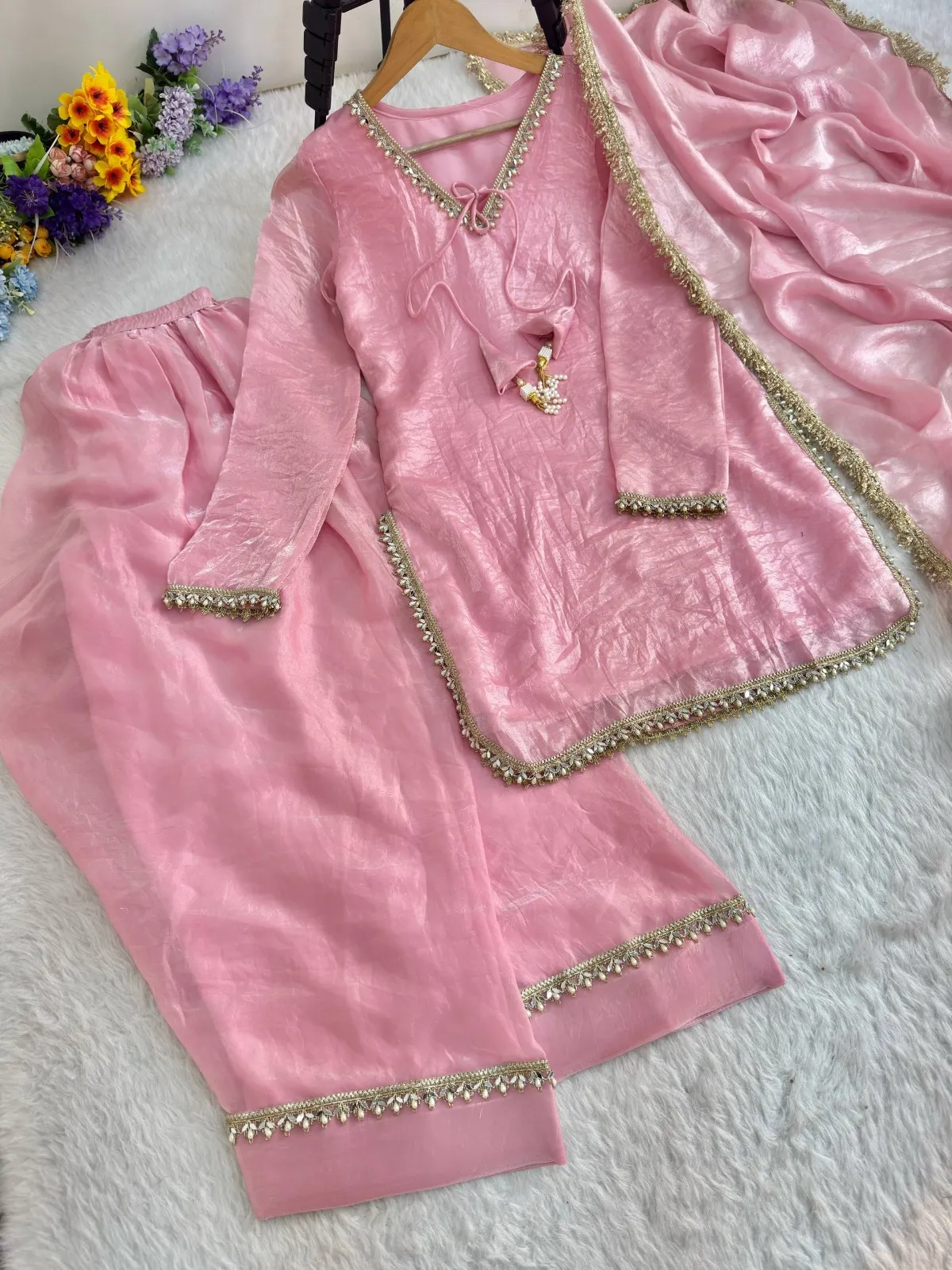 Baby Pink Farsi Salwar Set